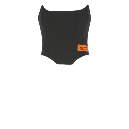 Heron Preston Gabardine Corset Black Top