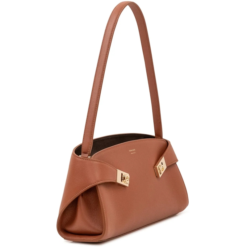 Salvatore Ferragamo Sac à bandoulière Borsa Hug East West a Spalla beige(Image 2)