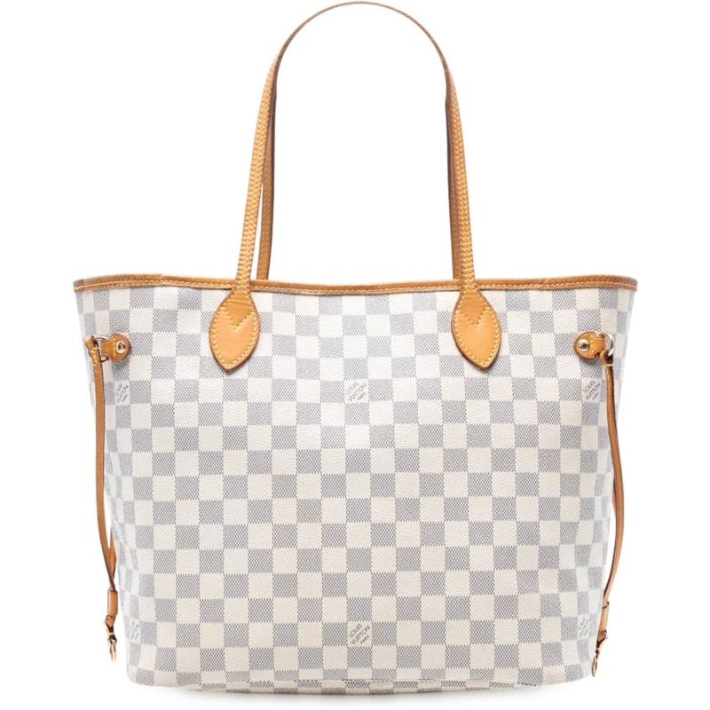 Louis Vuitton Shopper Damier Azur Neverfull MM weiß