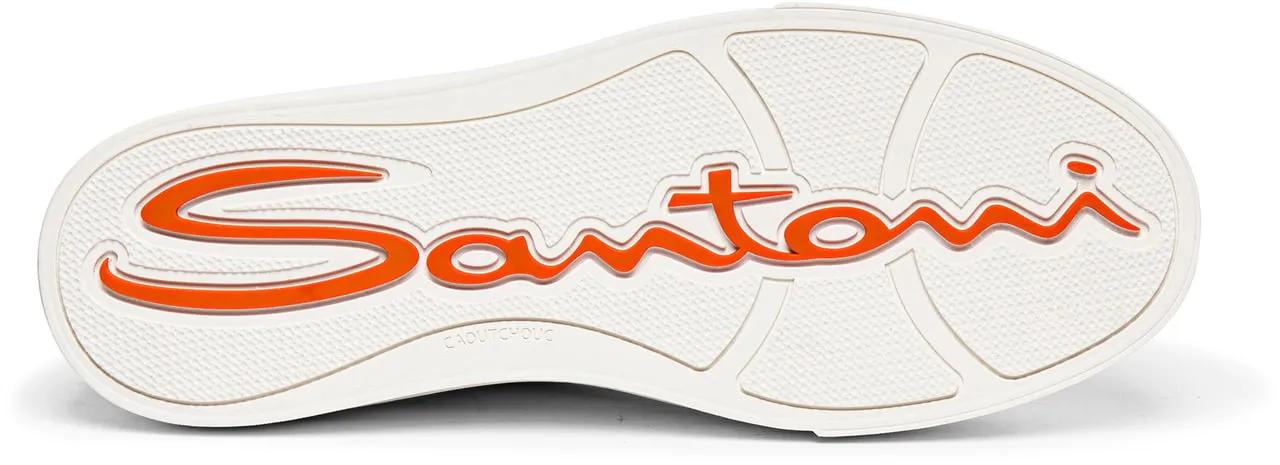 Thumbnail - Santoni Low-Top Sneaker - Men's leather sneaker - Gr. UK_8_5 - in Weiß - für Damen