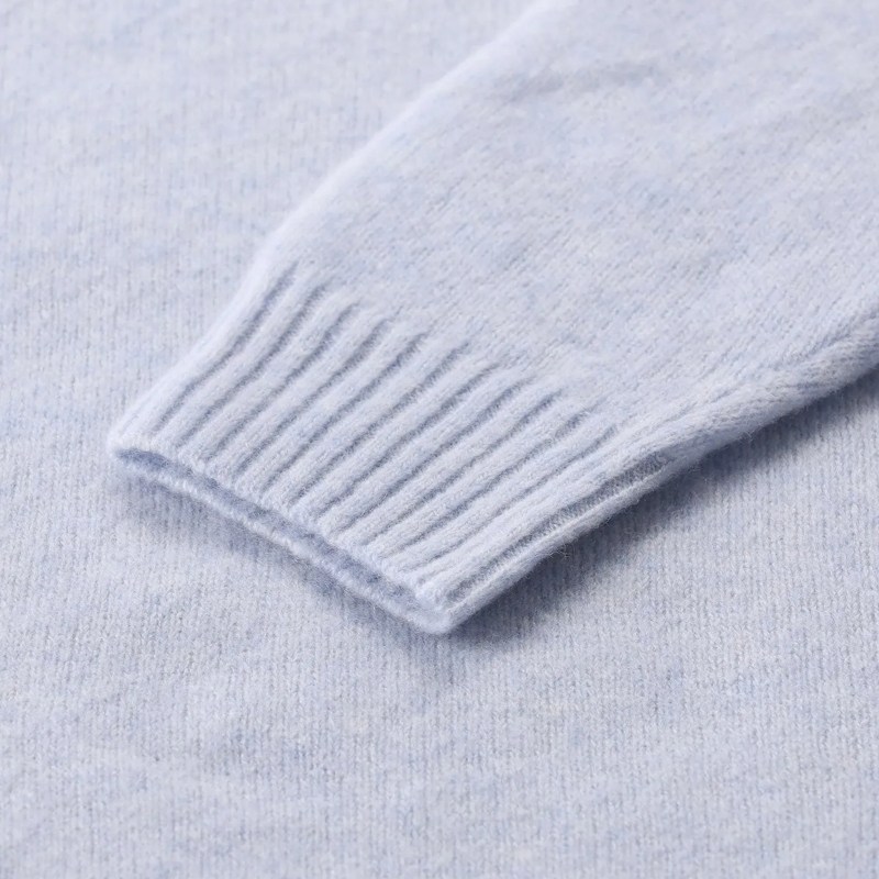 FILIPPO DE LAURENTIIS Polo Pullover aus Kaschmir-Seide-Mix weiß(Image 4)