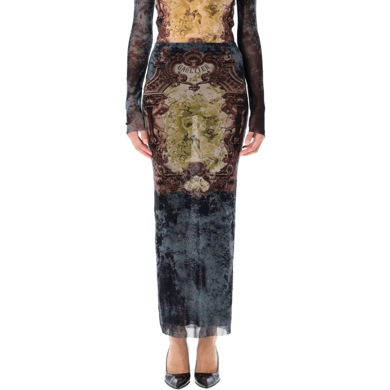 Jean Paul Gaultier Minirok The Long Médaillon Skirt Multicolor