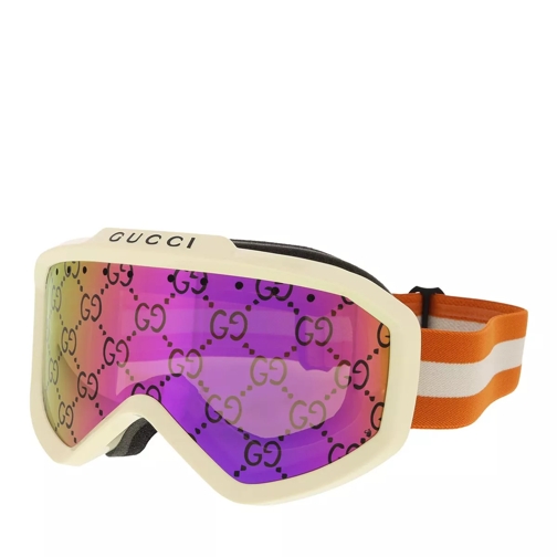 Gucci GG1210S Ski Goggles Ivory-Orange-Pink Lunettes de soleil