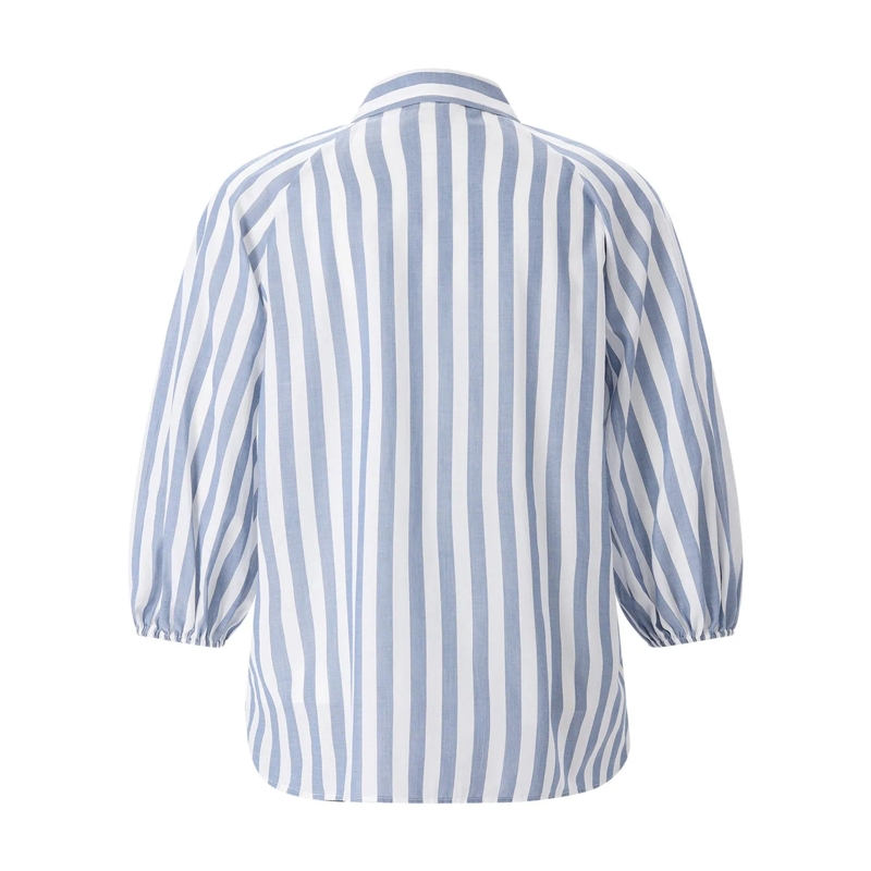 CALIBAN Bluse Gestreifte Hemdbluse aus Baumwolle blau(Image 2)