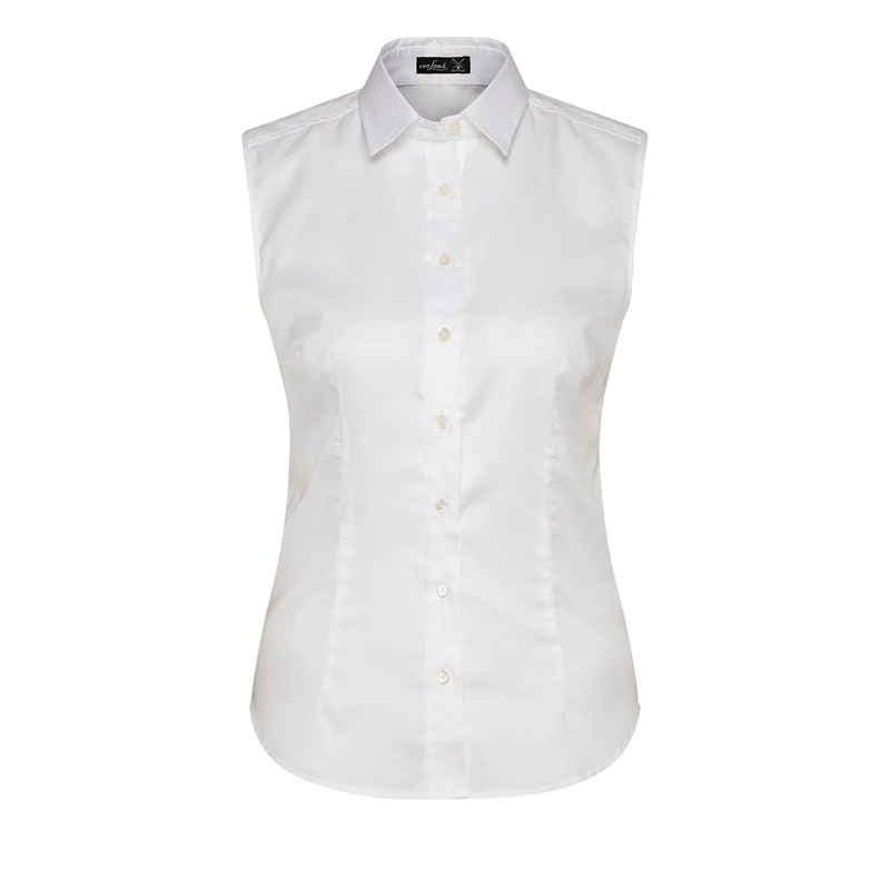 VAN LAACK Bluse Bluse Slim Fit Uni weiss