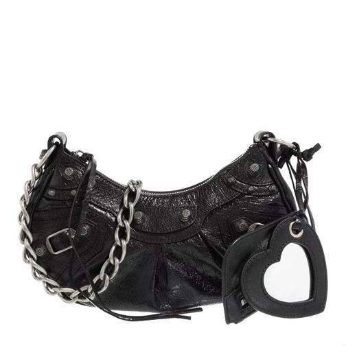 Balenciaga Le Cagole Shoulder Bag With Chain Black Crossbodytas