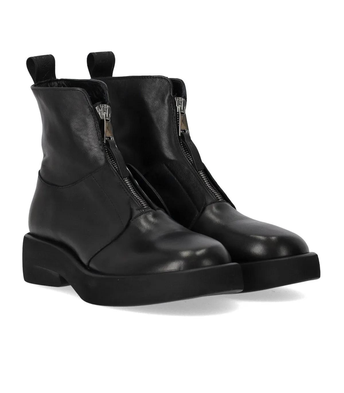 Elena Iachi Boots & Stiefeletten - ELENA IACHI SCHWARZE STIEFELETTE MIT REISSVERSCHLU - Gr. 36 (EU) - in Schwarz - für Damen