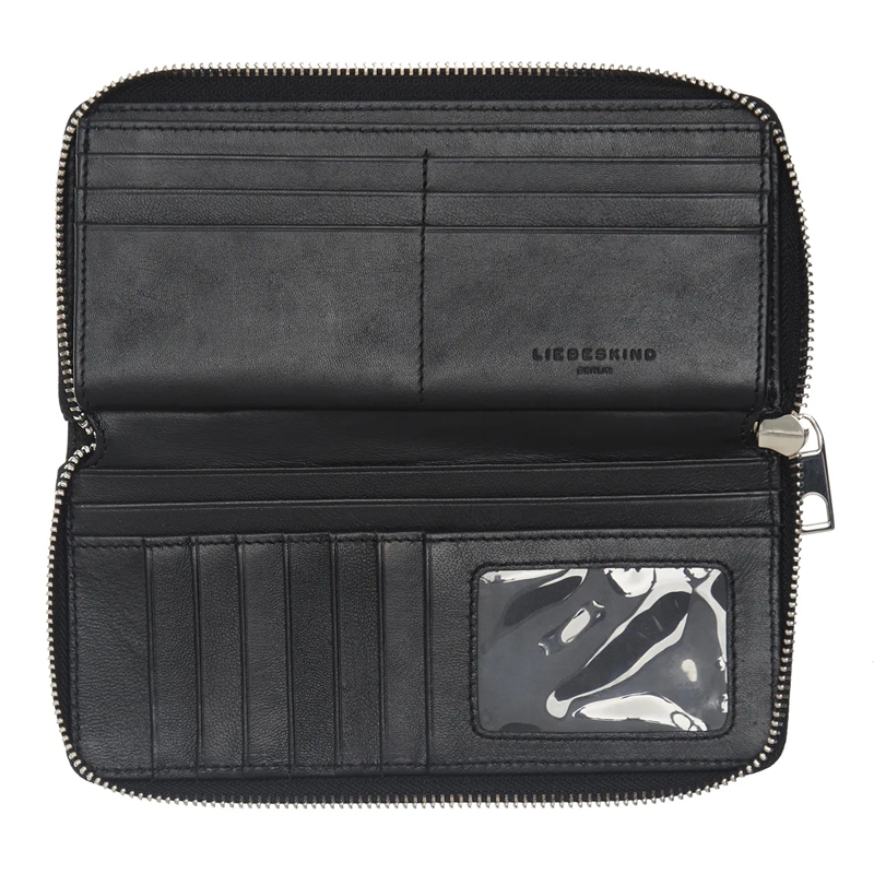 Liebeskind Berlin Portemonnaie mit Zip-Around-Reißverschluss Chudy Sheep Natural Black(Image 5)