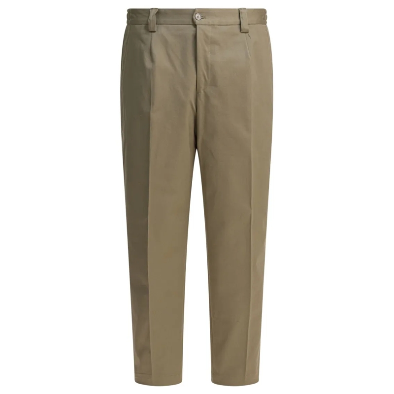 Briglia Pantalon Beige Tailored Trousers With Flat Front Neutrals