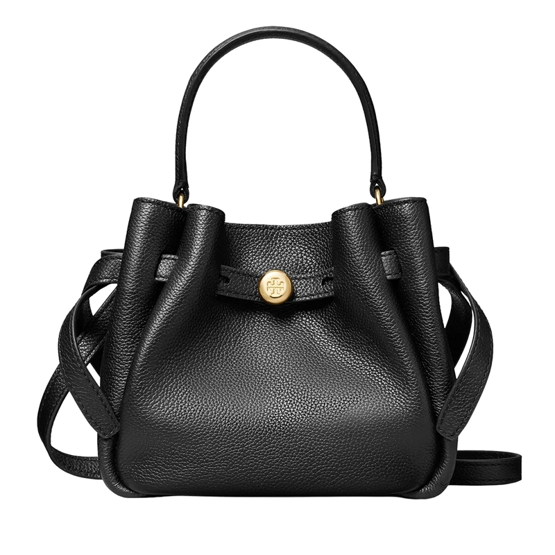 Tory Burch Bucket Bag Romy Mini Bucket Bag Black