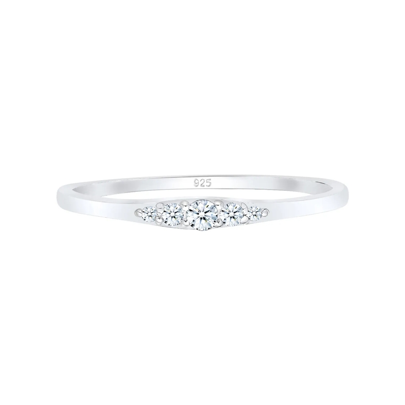 Elli Diamantring Ring Verlobungsring Diamant (0.07 ct) Bridal 925 S gold(Image 2)