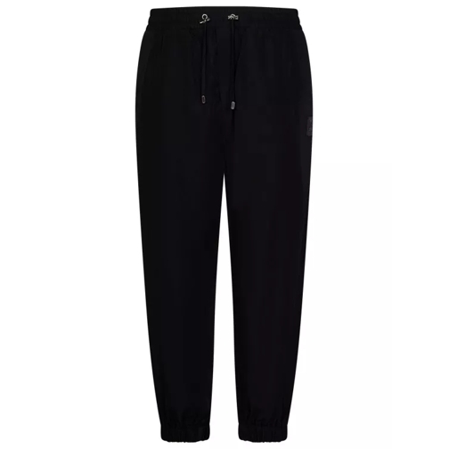 Balmain Black Slim-Fit Trousers Black 