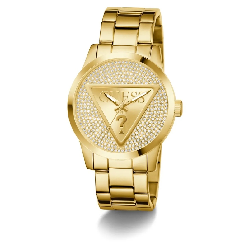 Guess Quarzuhr Quarz-Analoguhr Badge gold(Image 5)