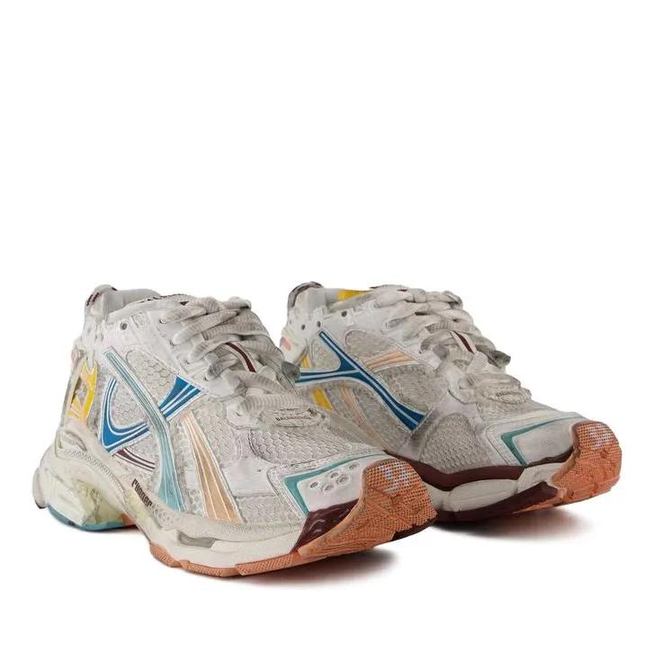 Balenciaga Low-Top Sneaker - Runner Sneakers - Synthetic - White - Gr. 37 (EU) - in Weiß - für Damen