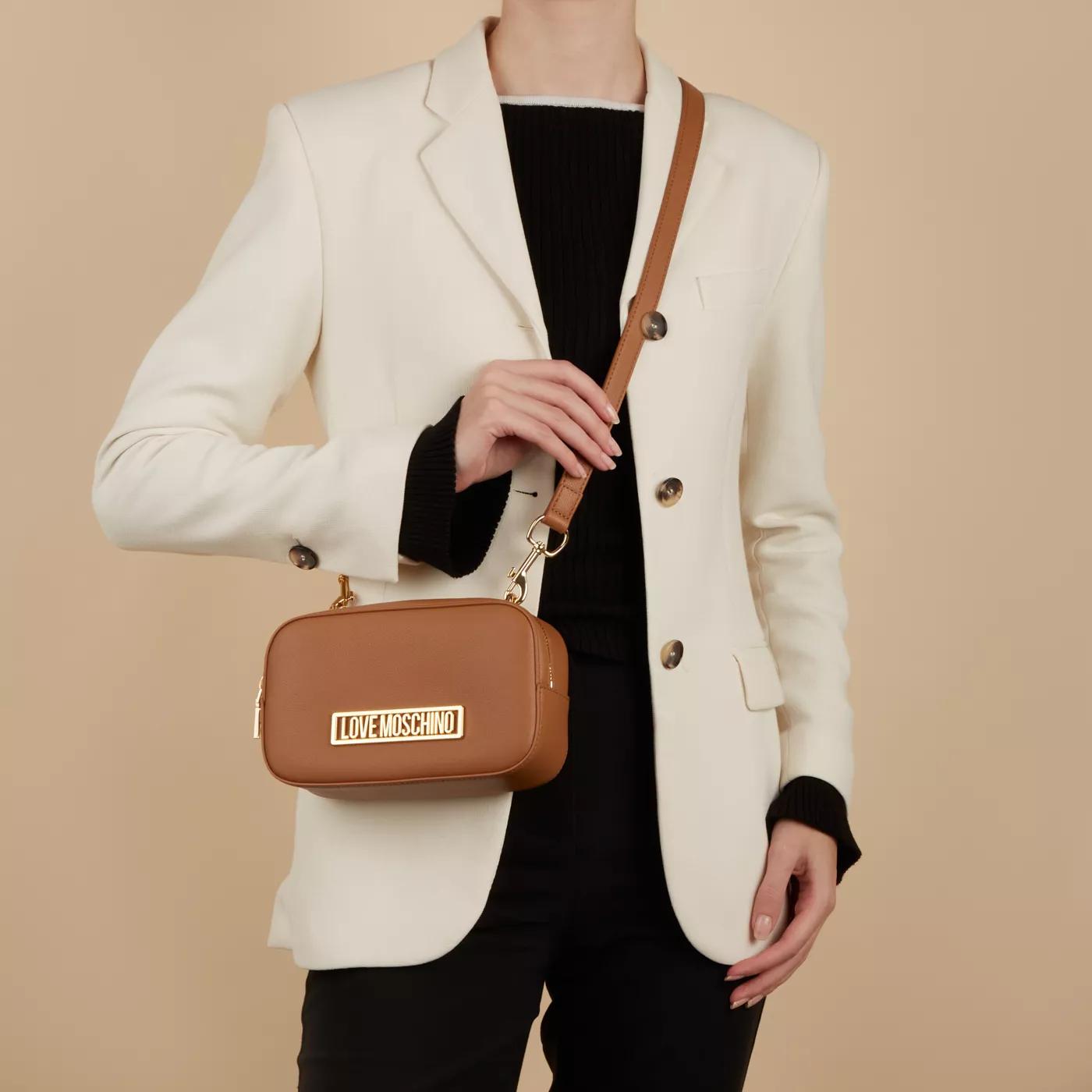 Love Moschino Crossbody bags Natural Umhängetasche in bruin