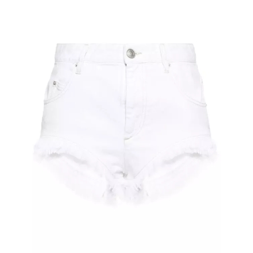 Isabel Marant White Eneidao Denim Shorts White 