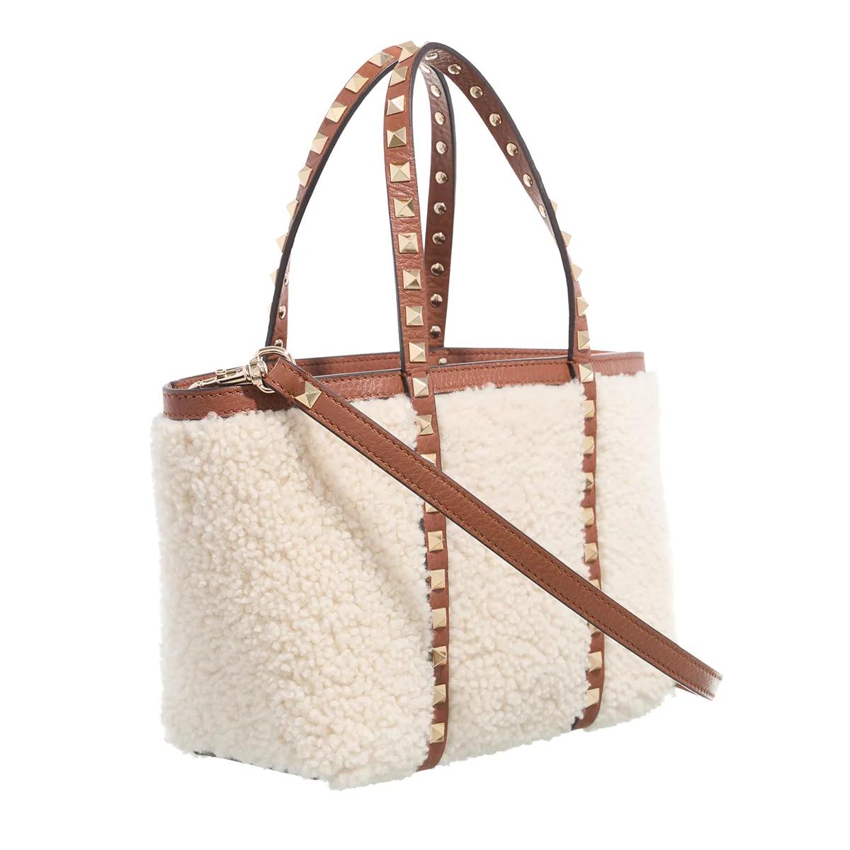 Valentino Garavani Crossbody bags Rockstud Mini Tote Bag in crème