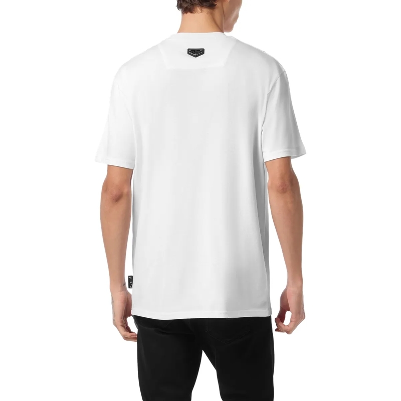 Philipp Plein T-Shirt T-Shirt Rundhalsausschnitt Monogram weiss(Image 2)