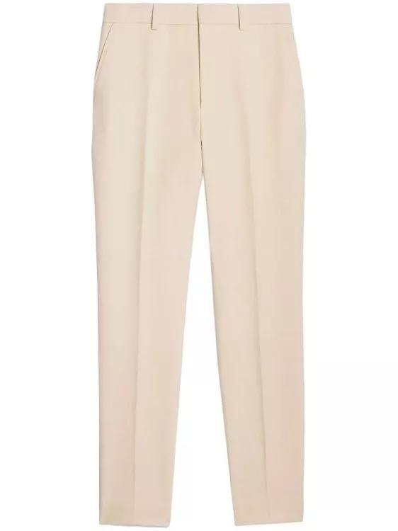 Thumbnail - AMI Paris - High-Waist Tailored Trousers - Größe 38 - beige