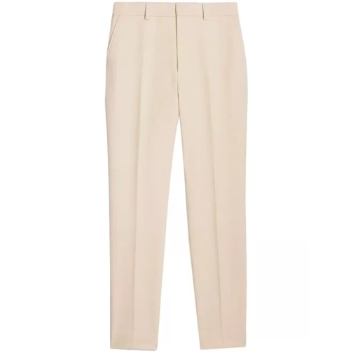 AMI Paris  High-Waist Tailored Trousers Neutrals