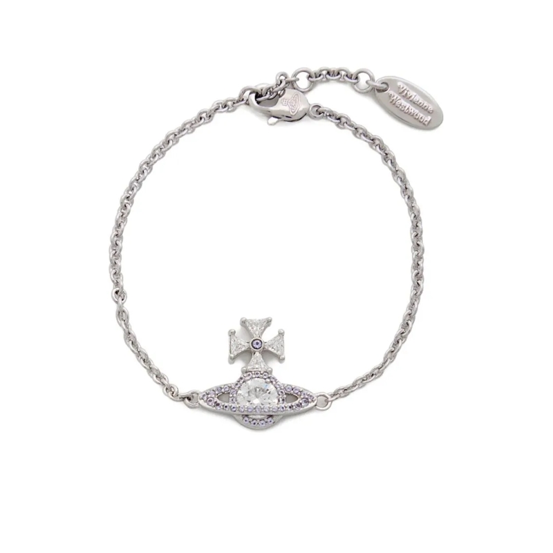 Vivienne Westwood Armband Delicate Silver-Tone Planet Charm Bracelet Not Applicable