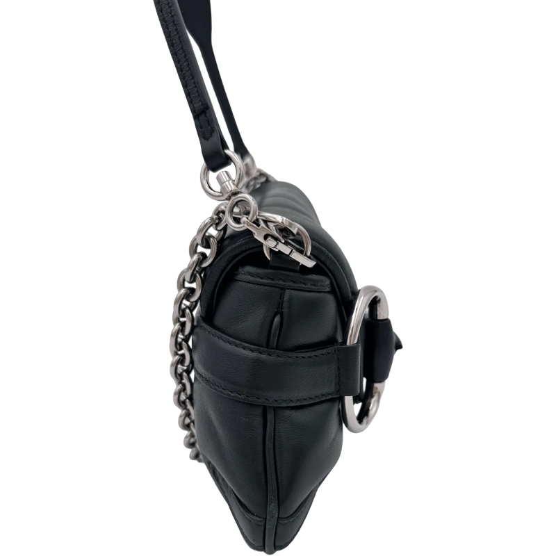 Gucci Sac à bandoulière Gucci Horsebit Monogram - Beige schwarz(Image 6)