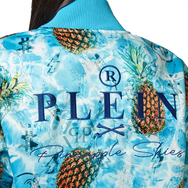 Philipp Plein Bomberjacke Bomberjacke Pineapple Skies bunt(Image 5)