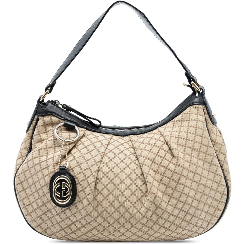 Gucci Sac à bandoulière Diamante Canvas Sukey Shoulder Bag braun