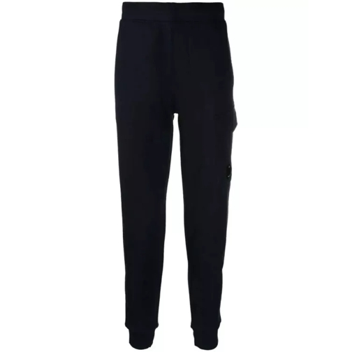 CP Company Lens-Detailed Navy Blue Cotton Track Pants Blue 