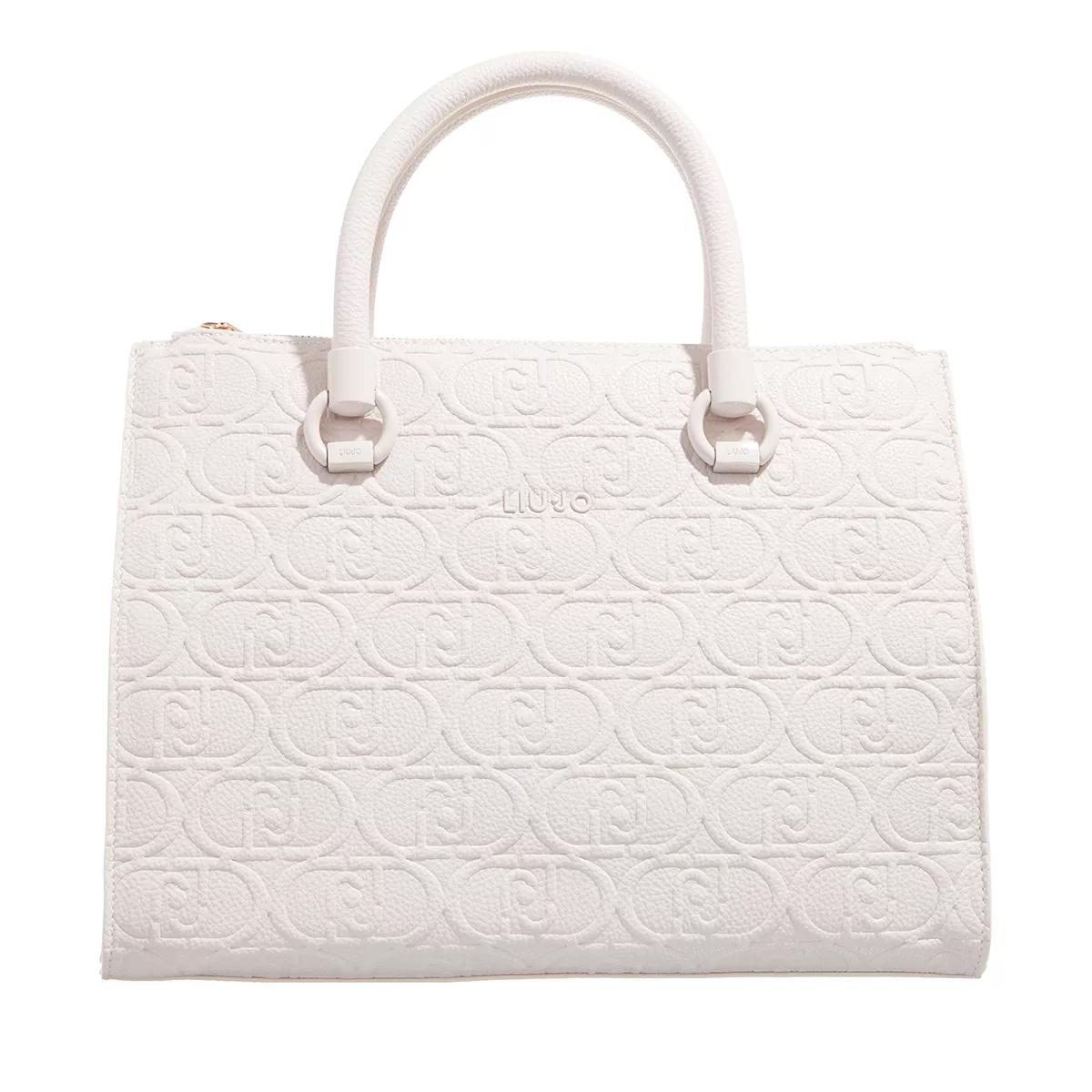 LIU JO Satchel Bag - Ecs M Satchel Double Zip - Gr. unisize - in Creme - für Damen