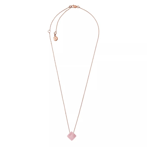 Michael Kors Rose Gold-Tone Pyramid Pendant Necklace Mellanlångt halsband