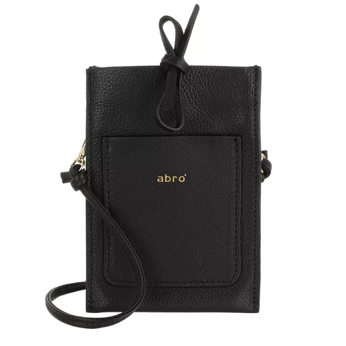 Abro Mobile-Crossbody Bag RAQUEL  Black/Gold Handytasche