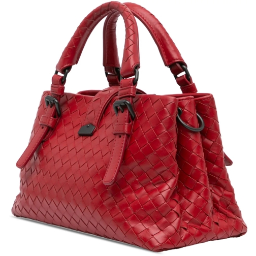 Bottega Veneta Fourre-tout 2012-2024 Mini Nappa Intrecciato Roma Satchel rot (Image 2)
