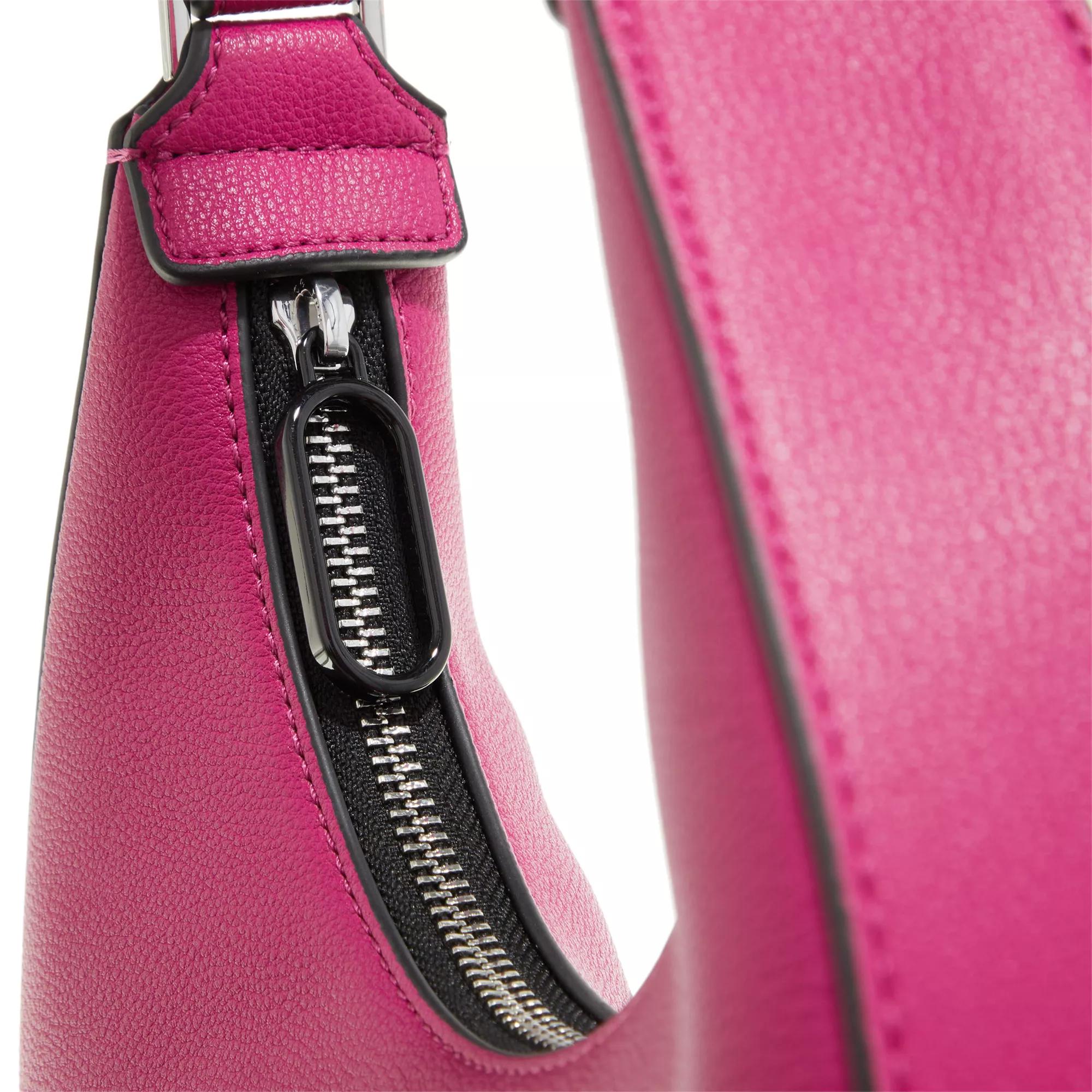 Karl Lagerfeld Jeans Hobo bags Tech Leather Small Half Moon in roze