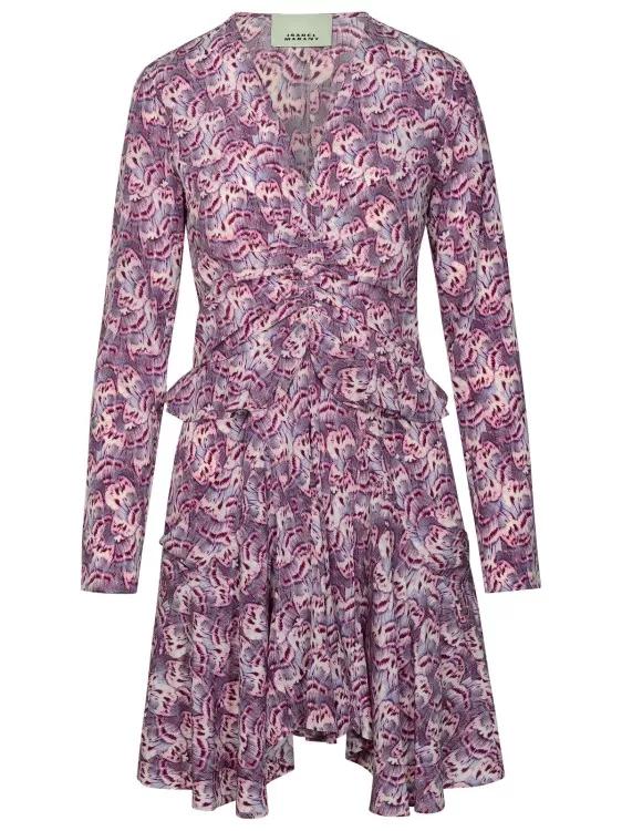 Isabel Marant - Usmara Purple Silk Dress - Größe 40 - purple