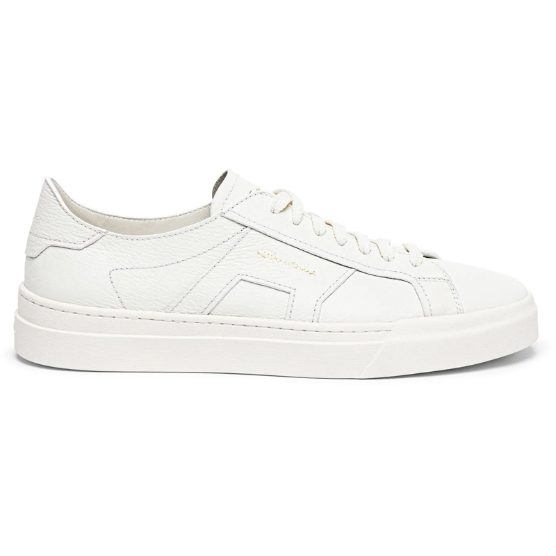 Santoni Low-Top-Sneaker Men's leather sneaker weiß