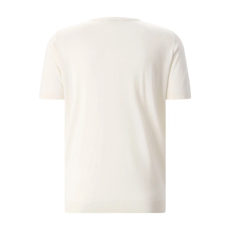 Roberto Collina T-shirt Kurzarm-Pullover aus Seide weiß(Image 2)