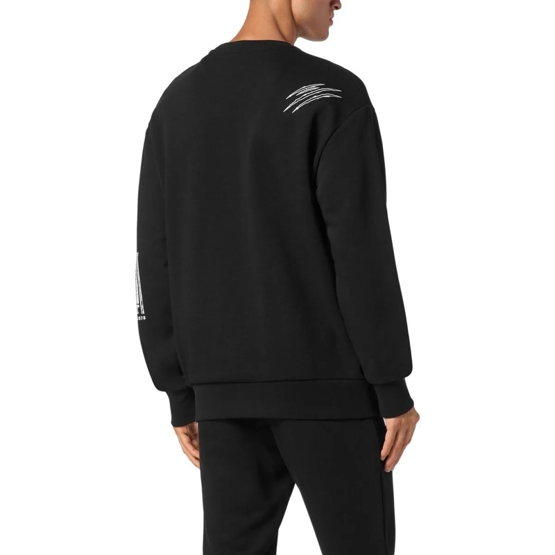 Plein Sport Sweatshirt Sweatshirt Barcode schwarz(Image 2)