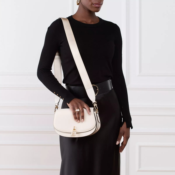 Michael Kors Mila Medium Ew Sling Messenger Lt Cream Crossbody Bag
