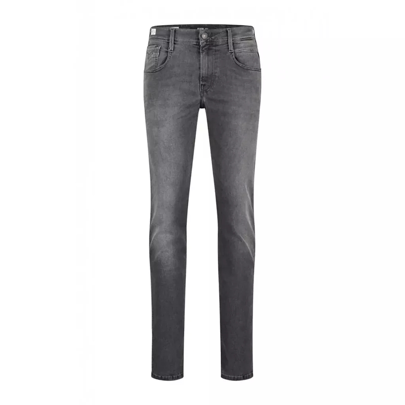 REPLAY  Jeans Anbass mit Hyperflex Stretch Grau