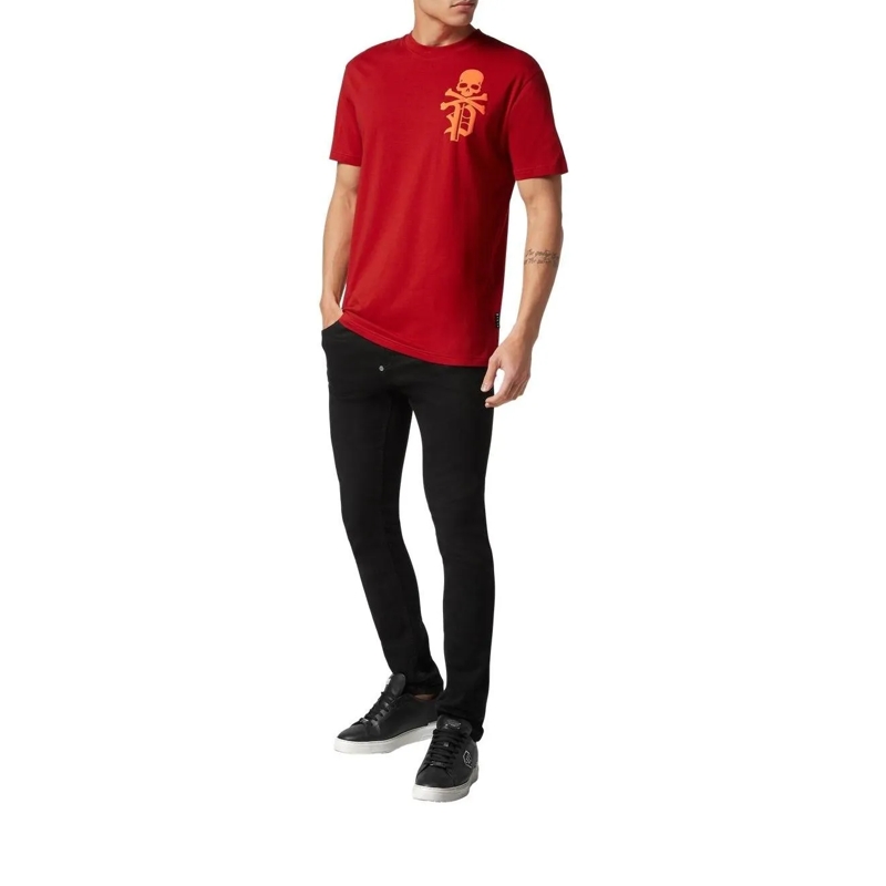 Philipp Plein T-Shirt T-Shirt Skull&Bones rot(Image 2)