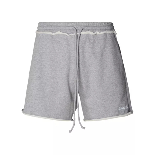 Balmain Grey Cotton Bermuda Shorts Grey 