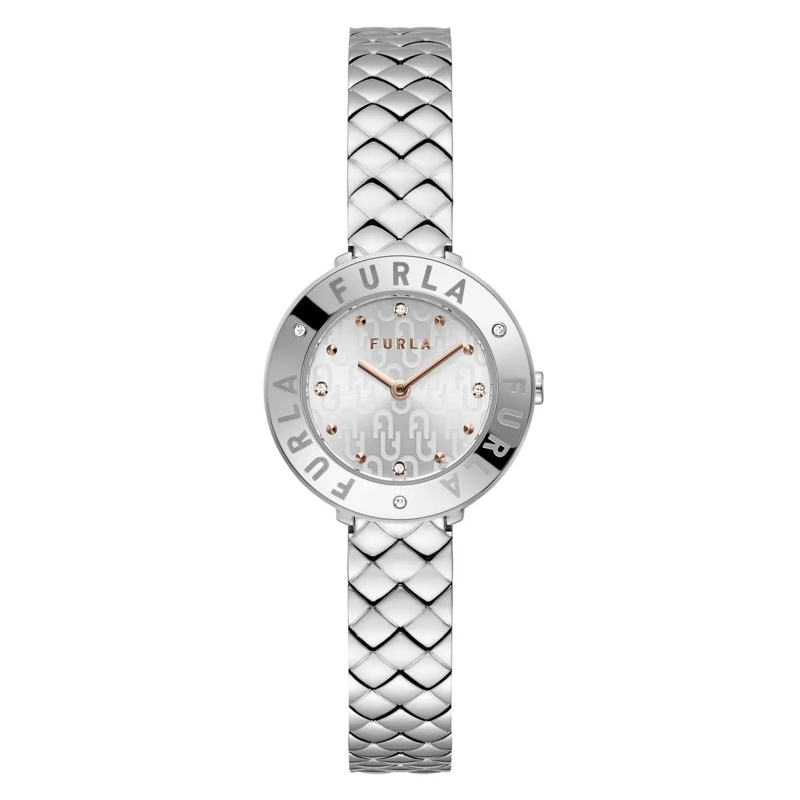 Furla Quarzuhr Quarz-Analoguhr Furla Essential silber