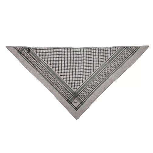 Lala Berlin Triangle Trinity Colored M Grey On Limestone Cashmere Scarf