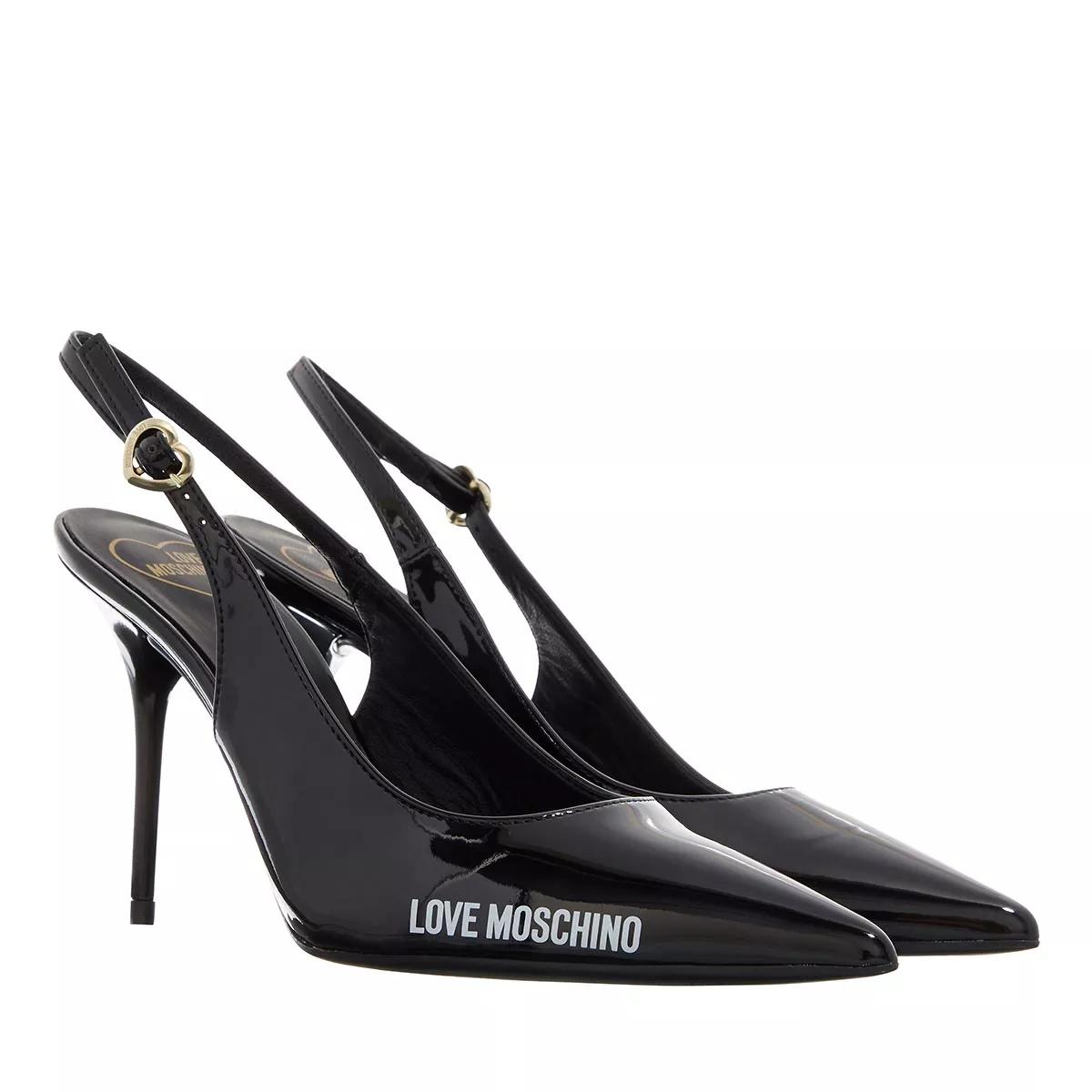 Love Moschino Pumps & High Heels - Rubber Logo - Gr. 38 (EU) - in Schwarz - für Damen