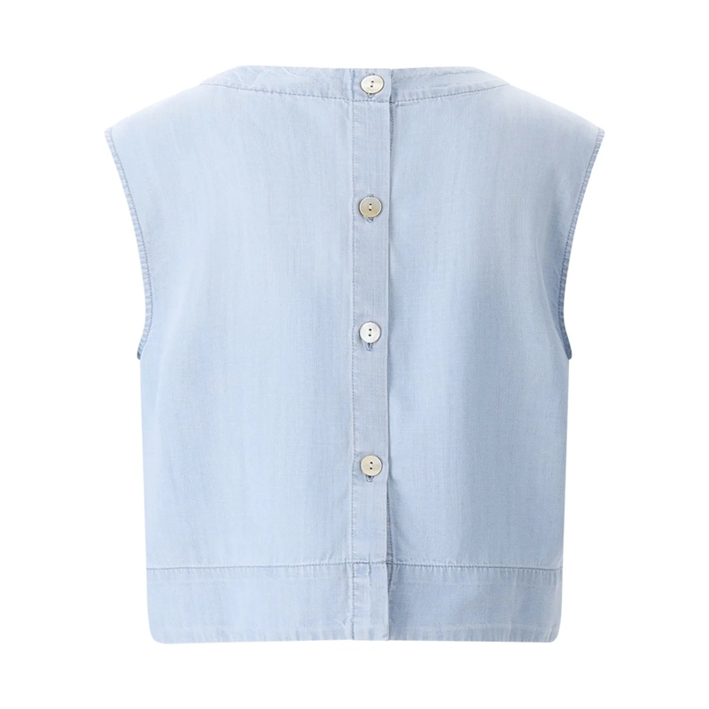 Bella Dahl Bluse Hemdbluse im Denim-Look blau(Image 2)