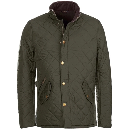 Barbour Manteaux Parka Veste Powel Sage matelass�e ganse cuir MQU0281 GN7 mehrfarbig