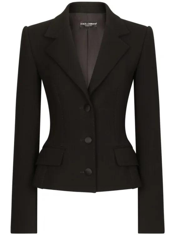 Dolce&Gabbana - Dart Detailing Blazer - Größe 44 - schwarz