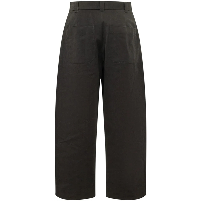 Studio Nicholson  Pantaloni con Pinces Frontali schwarz(Image 2)