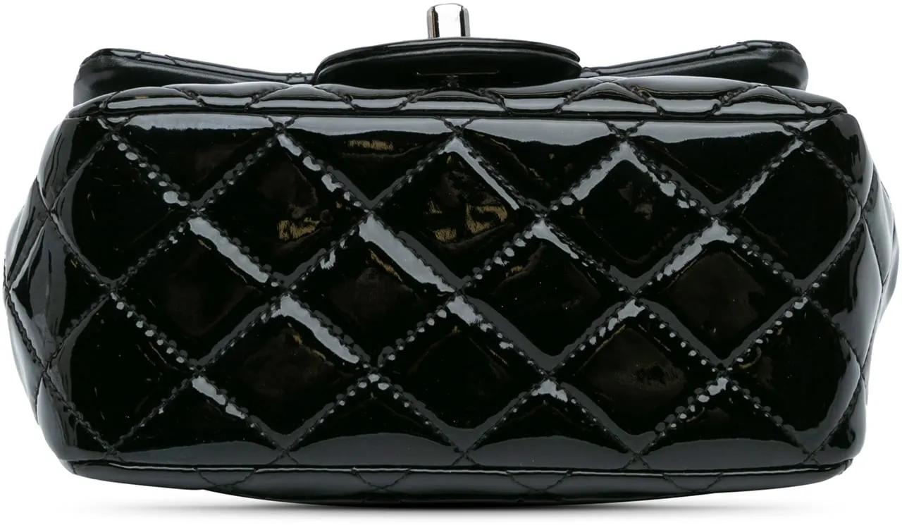 Thumbnail - Chanel Hobo Bags - 2016-2017 Mini Square Classic Patent Single Flap - Gr. unisize - in Schwarz - für Damen